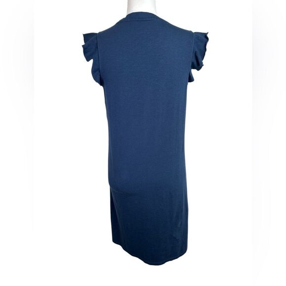 Southern Tide Mikala Sun Farer In Navy Ruffle Sleeve Dress Size S - Picture 6 of 13